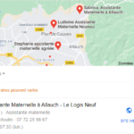 Exemple de fiche Google Business